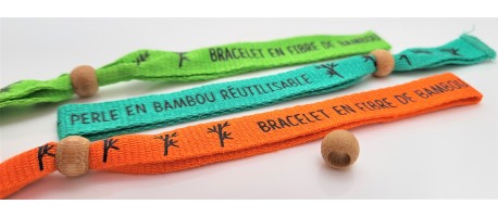 bambou + perle en bambou réutilisable